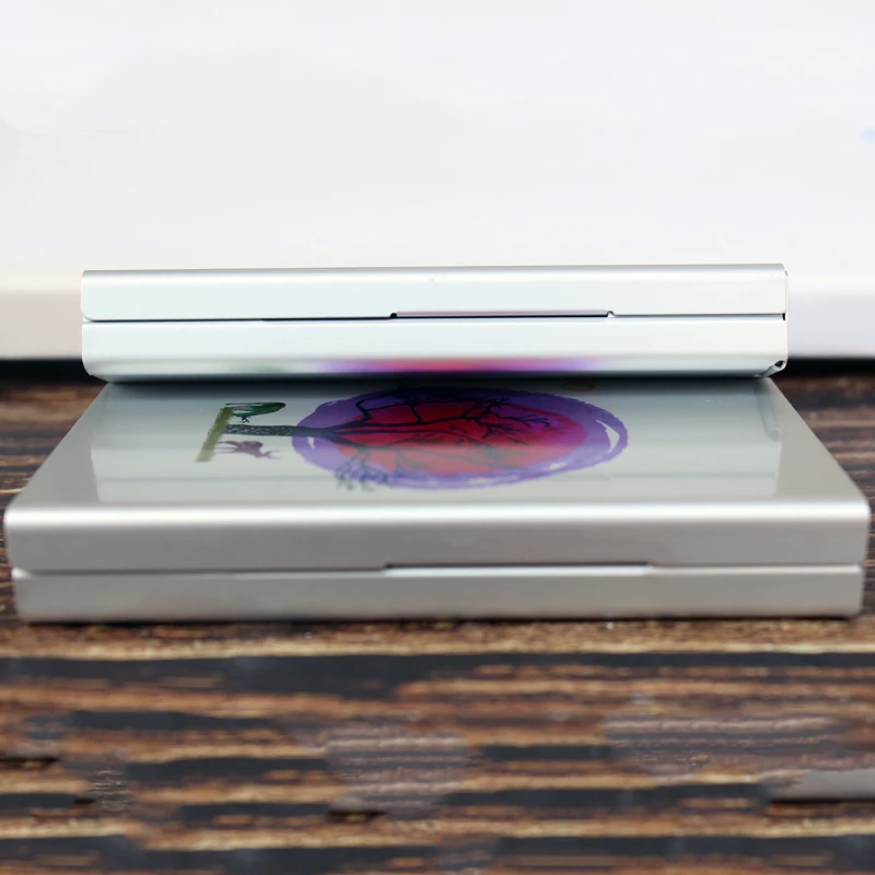 Милый маленький животных металл мода скользящая тонкая сигарета чехол Коробка