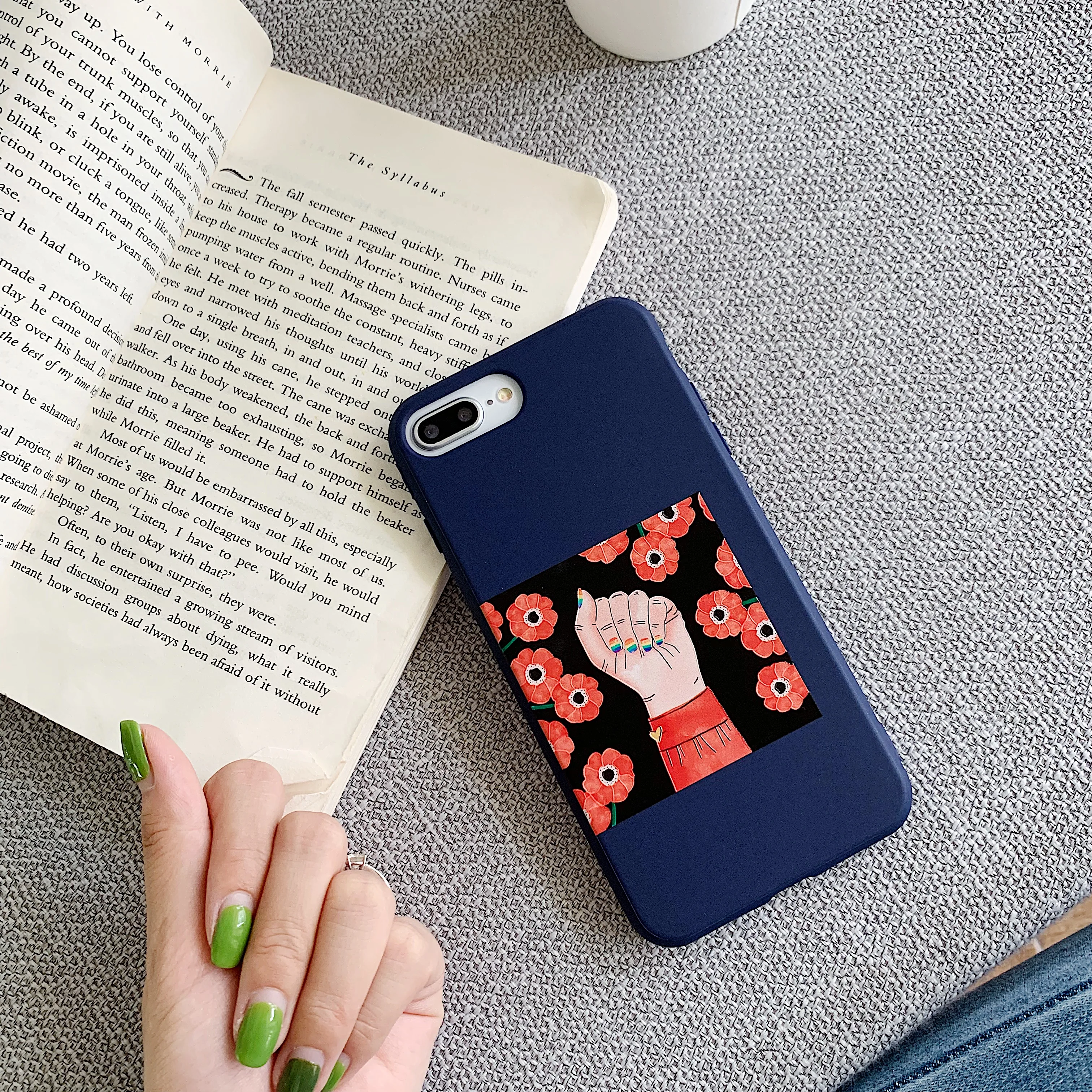 Роскошный чехол для телефона iphone XS XR Max Flower живописная абстрактная картина Мягкий