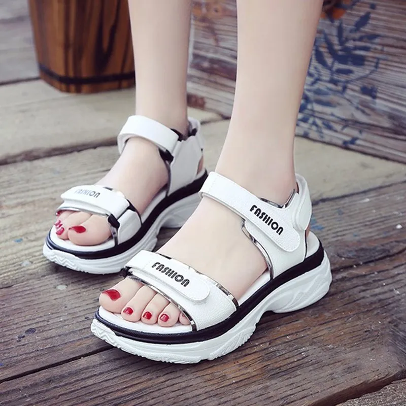 

Women Sandals Flat Shoes Buckle Strap Hook&Loop Comfortable Women Sandals Plus Size Solid Casual Shoes Women Flat Sandals 2021
