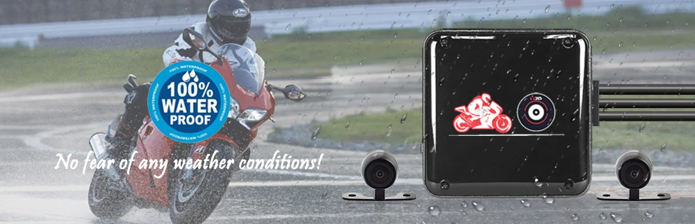 SYS VSYS полный корпус водонепроницаемый мотоцикл камера рекордер P6FL WiFi двойной 1080P Full HD мотоцикл dvr видеорегистратор Черный gps коробка