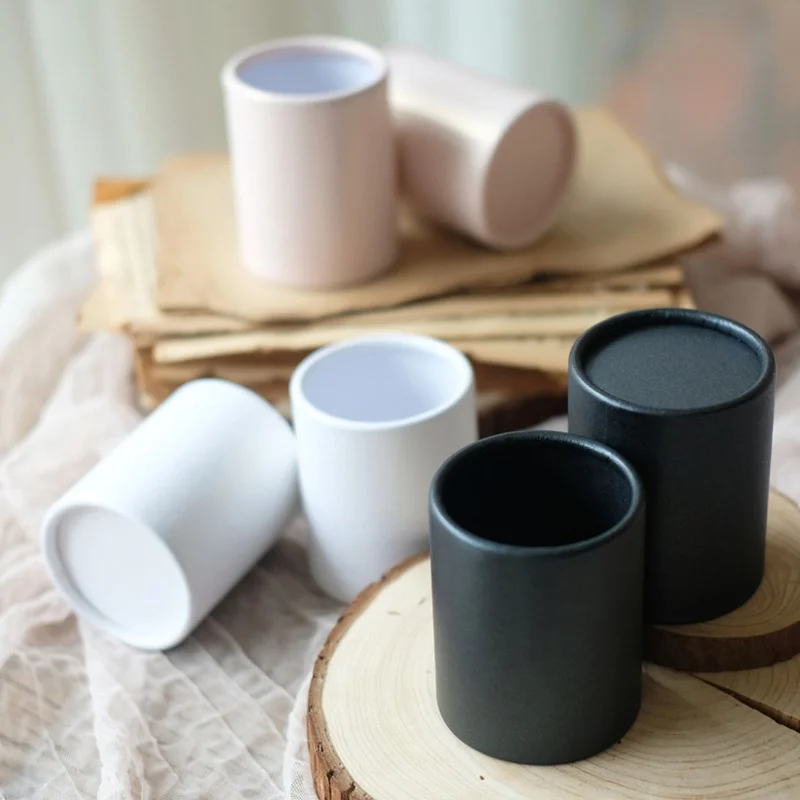 Мини цветок оберточной Круглый бумажный коробка упаковка чехол Hug ведро