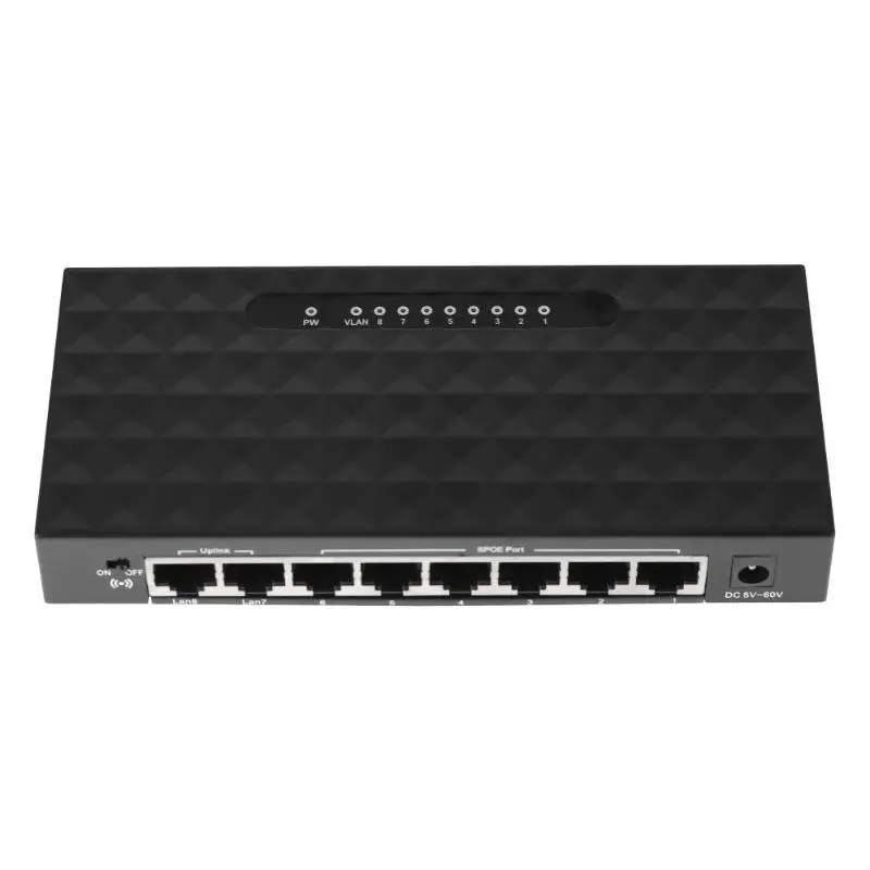 8 Порты и разъёмы 10/100 Мбит/с Ethernet POE сетевой коммутатор концентратор Lan
