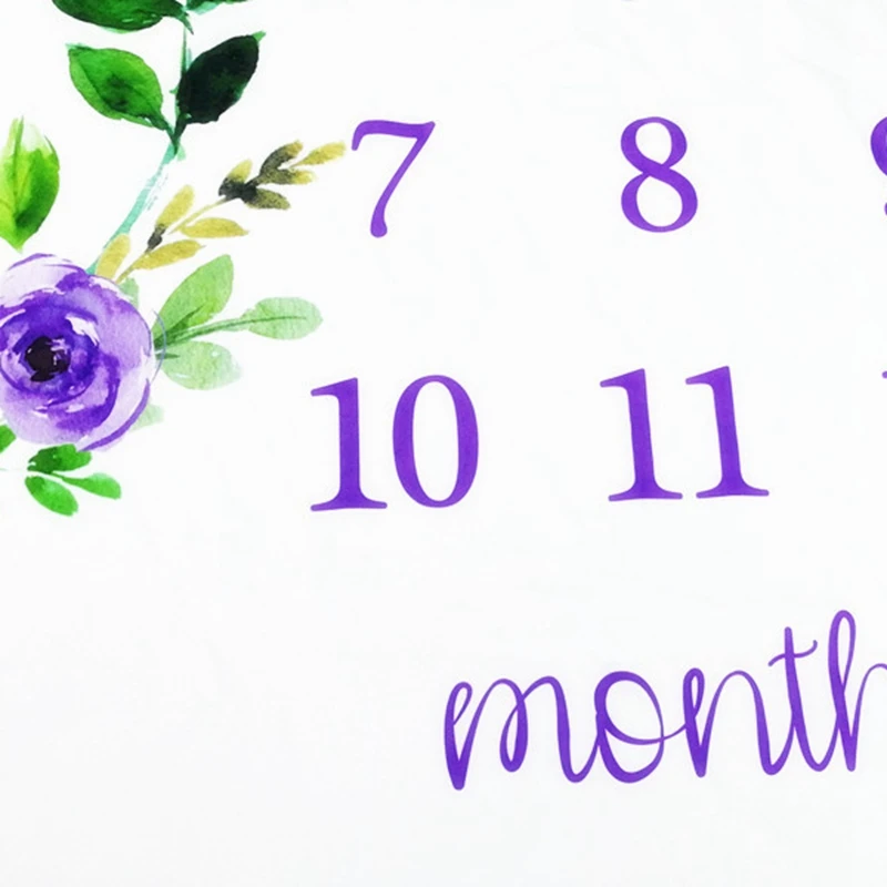 Baby Monthly Milestone Blanket Newborn Photo Props Shoots Backdrop Personalized Infants Gg Toddlers Swaddle | Мать и ребенок
