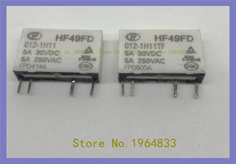

HF49FD-012-1H11 4 5A250VAC HF49F-012-1H1