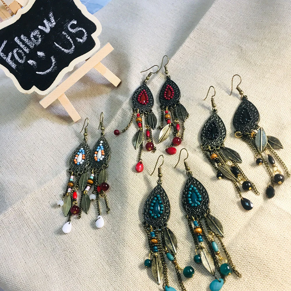 Бохо ювелирные изделия летние серьги для женщин Ловец снов Висячие Популярные