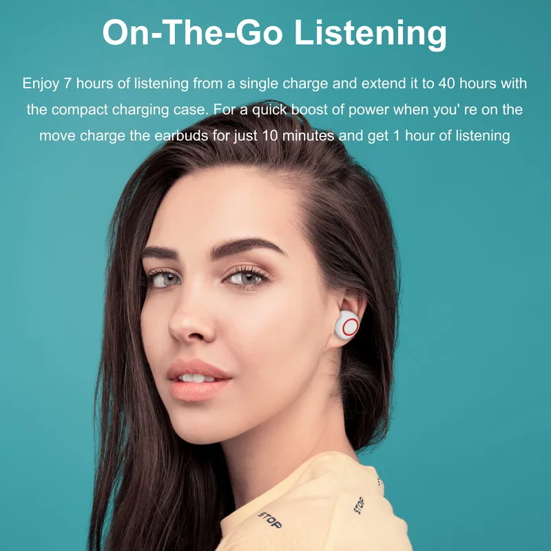 new tws wireless headphones bluetooth compatible touch control led display sport earphones with microphone in ear headsets free global shipping