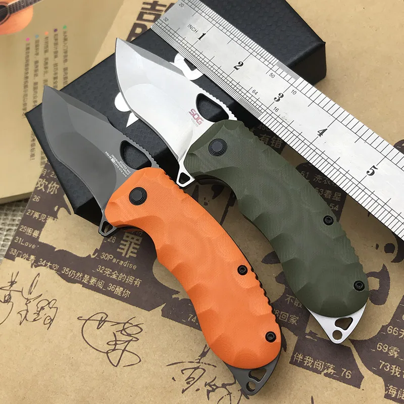 Складной нож SOG 2 стиля тактический карманный Клинок с рукояткой G10 лезвие D2