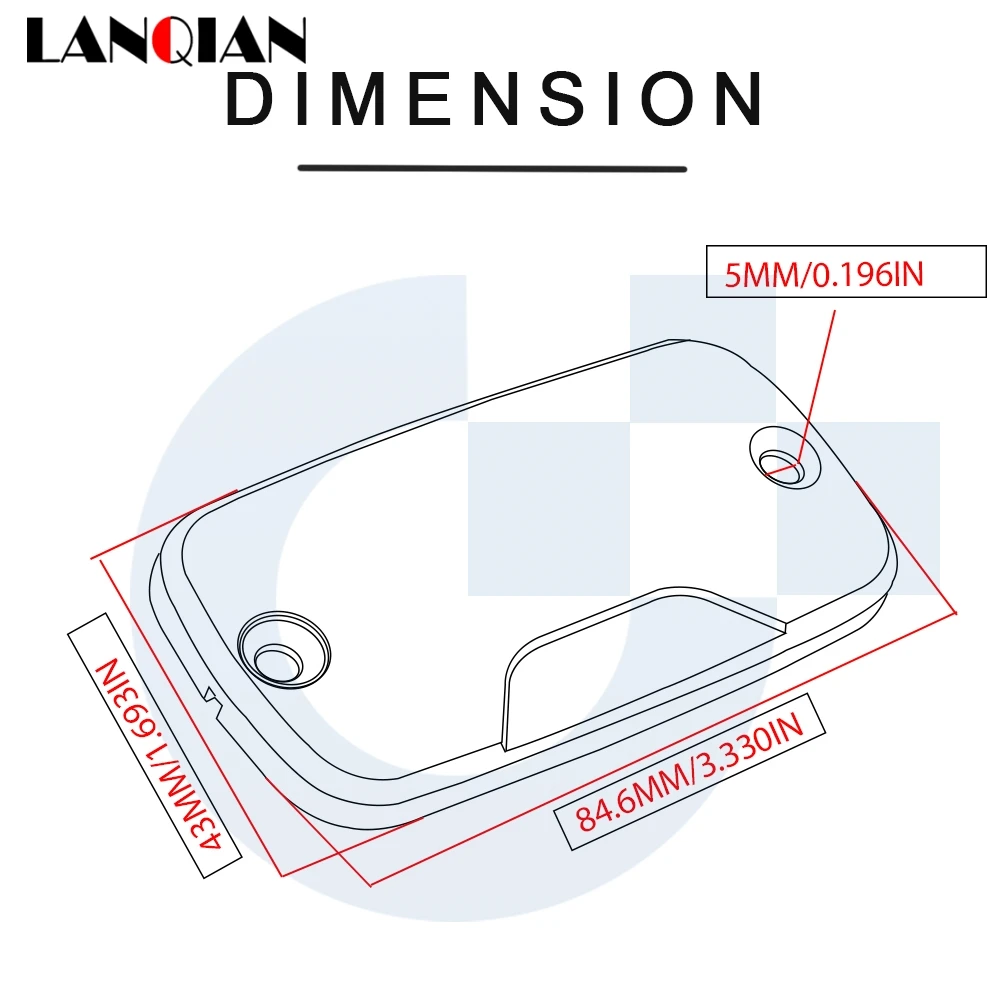 

Motorcycle CNC Aluminum Front Brake Reservoir Cap & Clutch Fluid Reservoir Cap Cover moto For Honda vfr 800 800F VFR800F