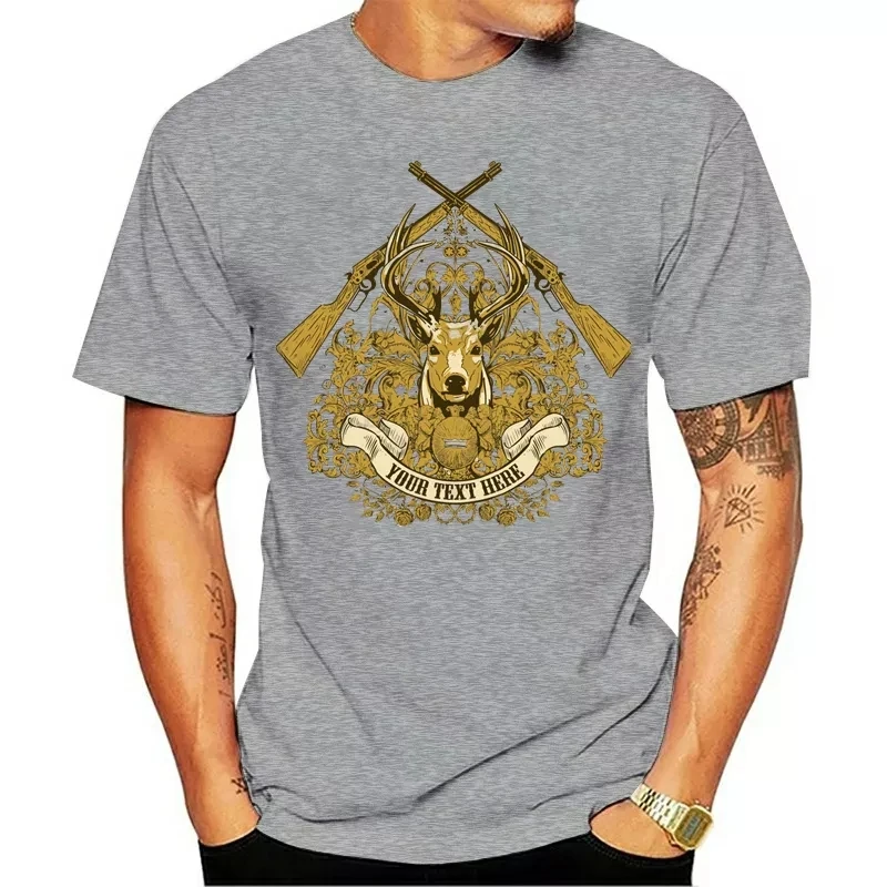 

High quality new men's and women's T-shirts 100% cotton sika deer print Harajuku fashion oversized T-shirt