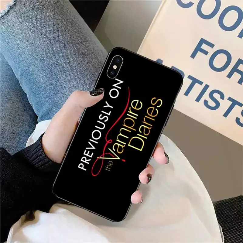 

The Vampire Diaries Stefan Damon Salvatore Phone Case for iPhone 11 12 pro XS MAX 8 7 6 6S Plus X 5S SE 2020 XR mini