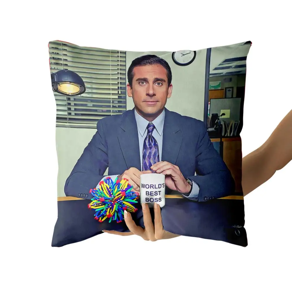 Лучший в мире Босс Майкл Скотт хлопчатобумажные брезентовые наволочки на заказ