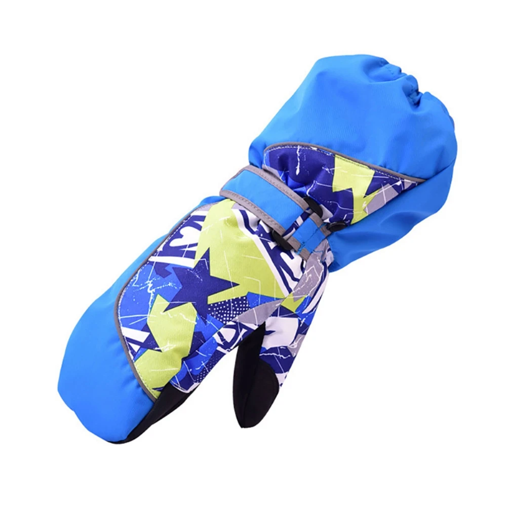 

Children Boys Girls Warm Windproof Skiing Gloves Anti-slip Winter Snow Snowboard Gloves Outdoor Riding Mitten Gloves