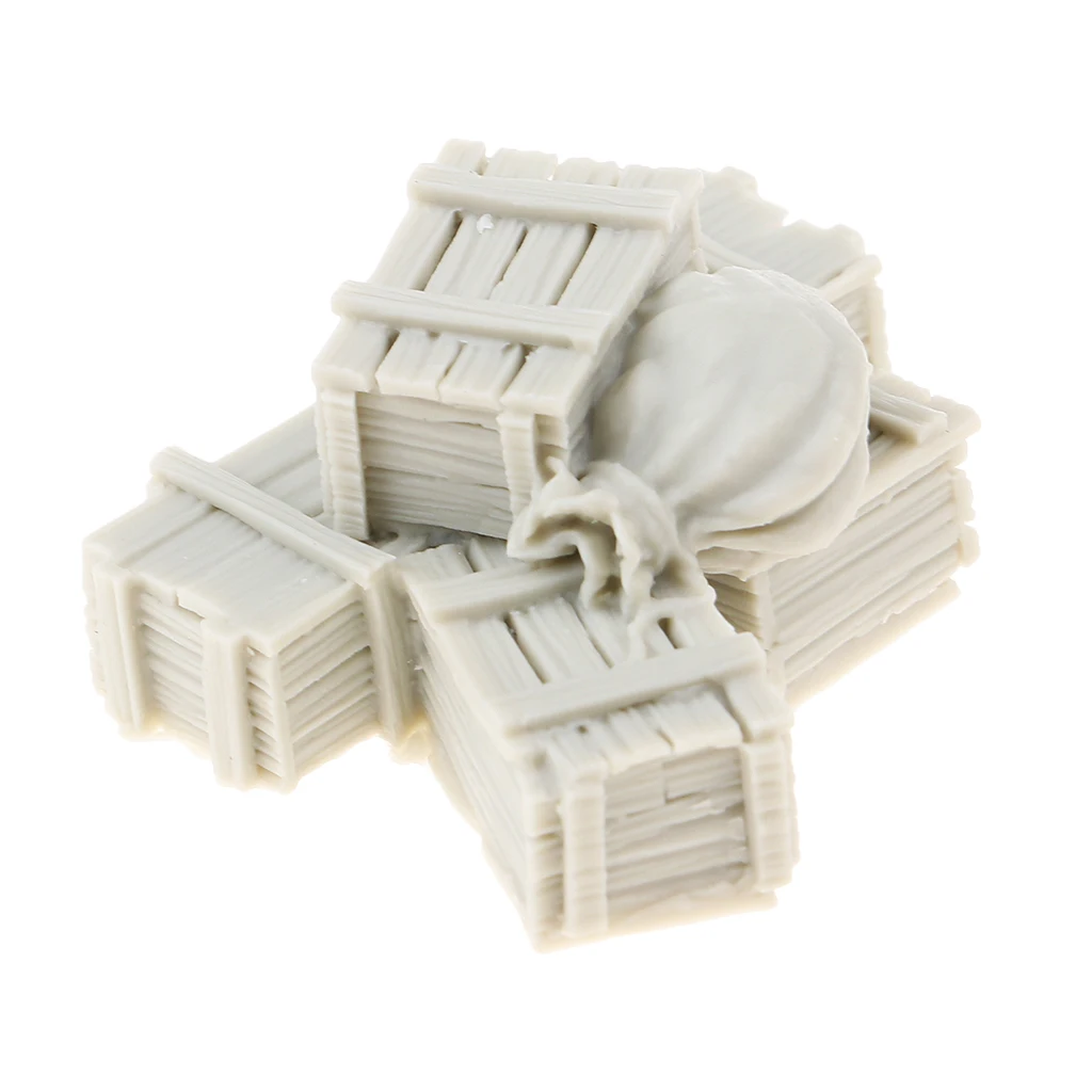 

1/35 Смола солдат, аксессуары для сцены, коробка с амунитами и сумка, декор для военных игр