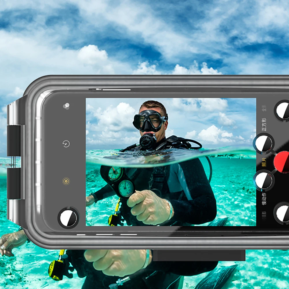 Diving Phone Case for Mate 20 30Pro Huawei P20 P30 Pro Waterproof Housing 60M Protective Cover With Bag HD Lens 1sets |