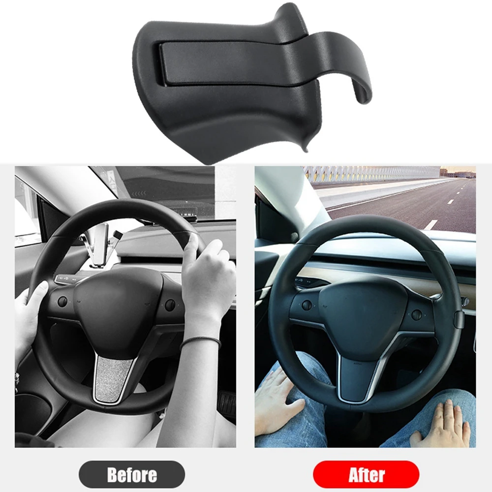 

Car Steering Wheel Booster for Tesla Model 3 Y 16-21 Autopilot Counterweight Accessories Ring FSD Automatic Assisted