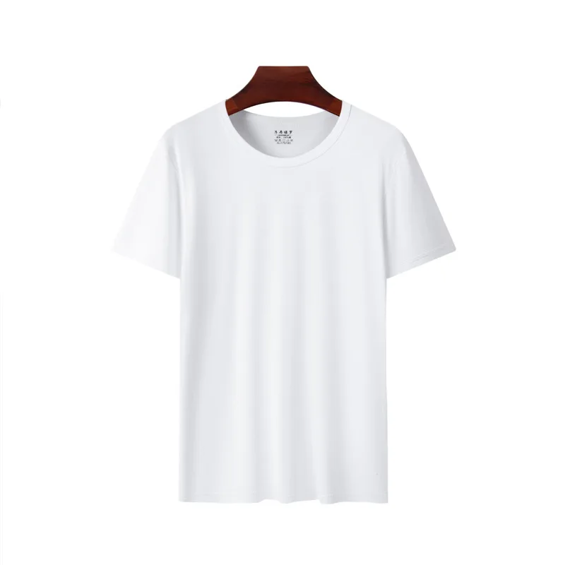 

Male High Quality Pure Cotton Summer Short Sleeve T-shirt Men Jacket Dad Men's Found Collar Solid Color Tops For Boys Wholesale