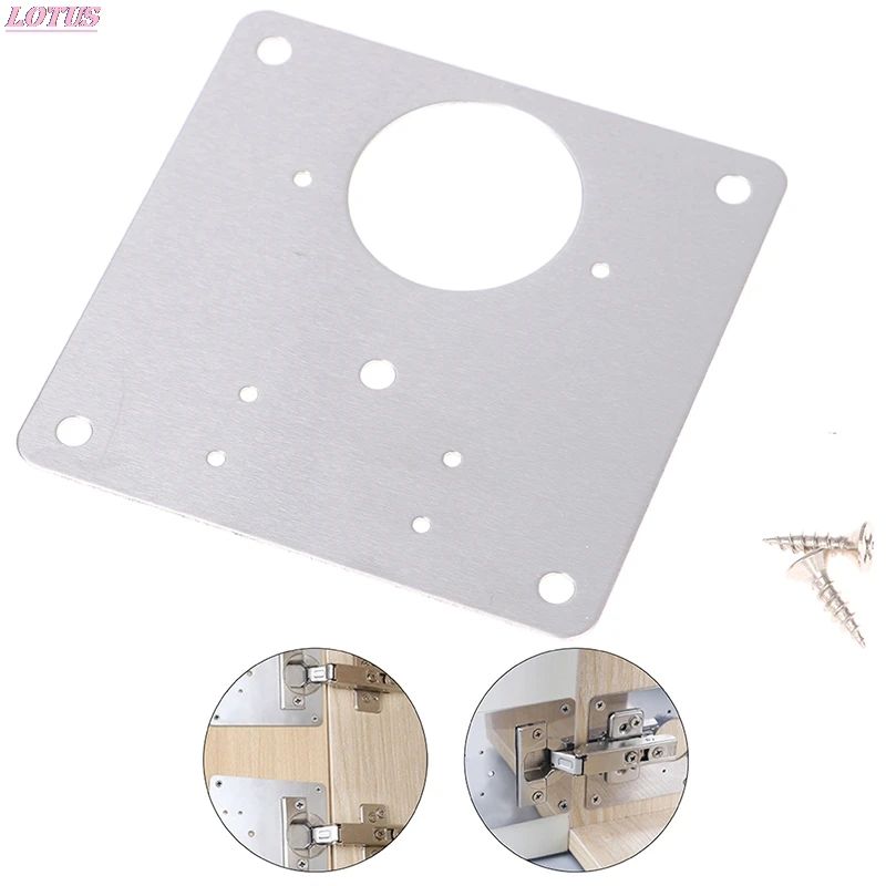 

Hinge Repair Plate Stainless Steel Furniture Cupboard Mount Tool Cabinet Tool
