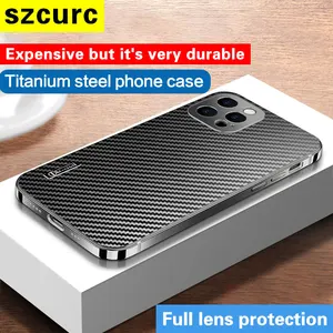 for iphone 13 pro max phone case carbon fiber kevlar ultra thin case luxury high sense new anti fall 12 matte protective cover free global shipping