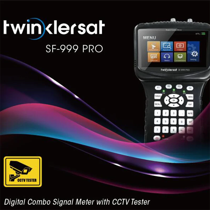 Twinker SF-999PRO спутниковый искатель для спутникового приемника DVB-T2/DVB C/CCTV Тест в AHD/TVI/CVI/CVB Sat finder 4," ЖК-дисплей