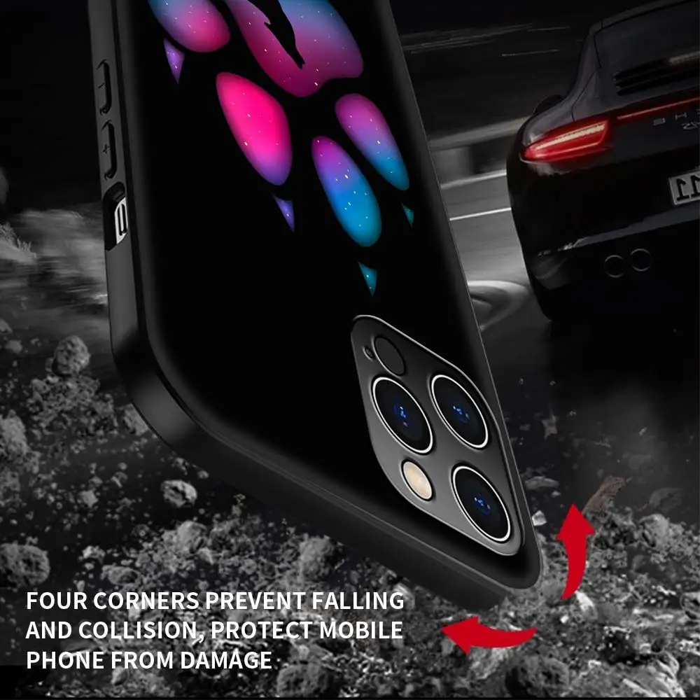 

Cute Cat Dog Claw Paw Phone Case For iPhone 11 Pro XS XR X Cover For iPhone 12 Pro Max 7 8 Plus SE 2020 Black Shell Coque