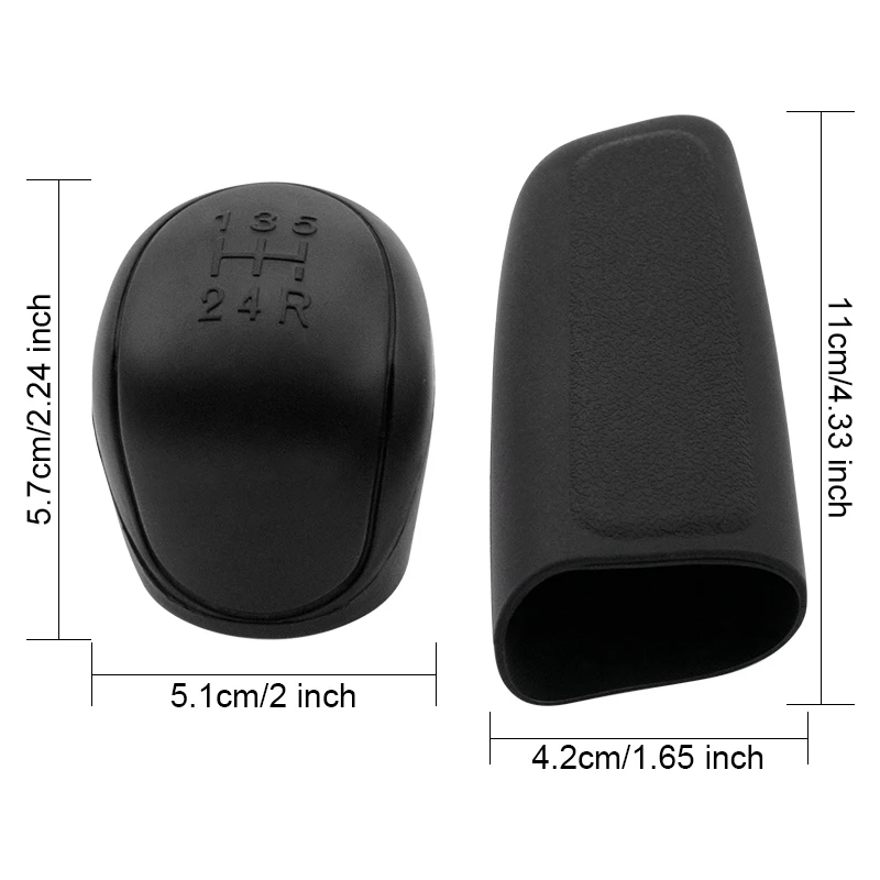 

Universal Manual Gear Shift Collars Car Durable Silicone Gear Head Shift Knob Cover Handbrake Grip Car Hand Brake Covers Skin