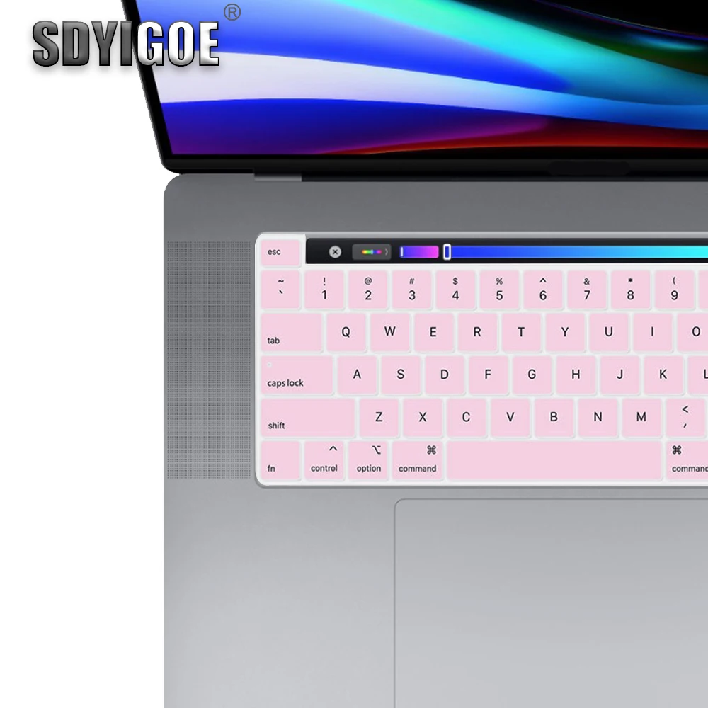 Защитная пленка для клавиатуры macbook pro 16 цветной чехол ноутбука с сенсорной