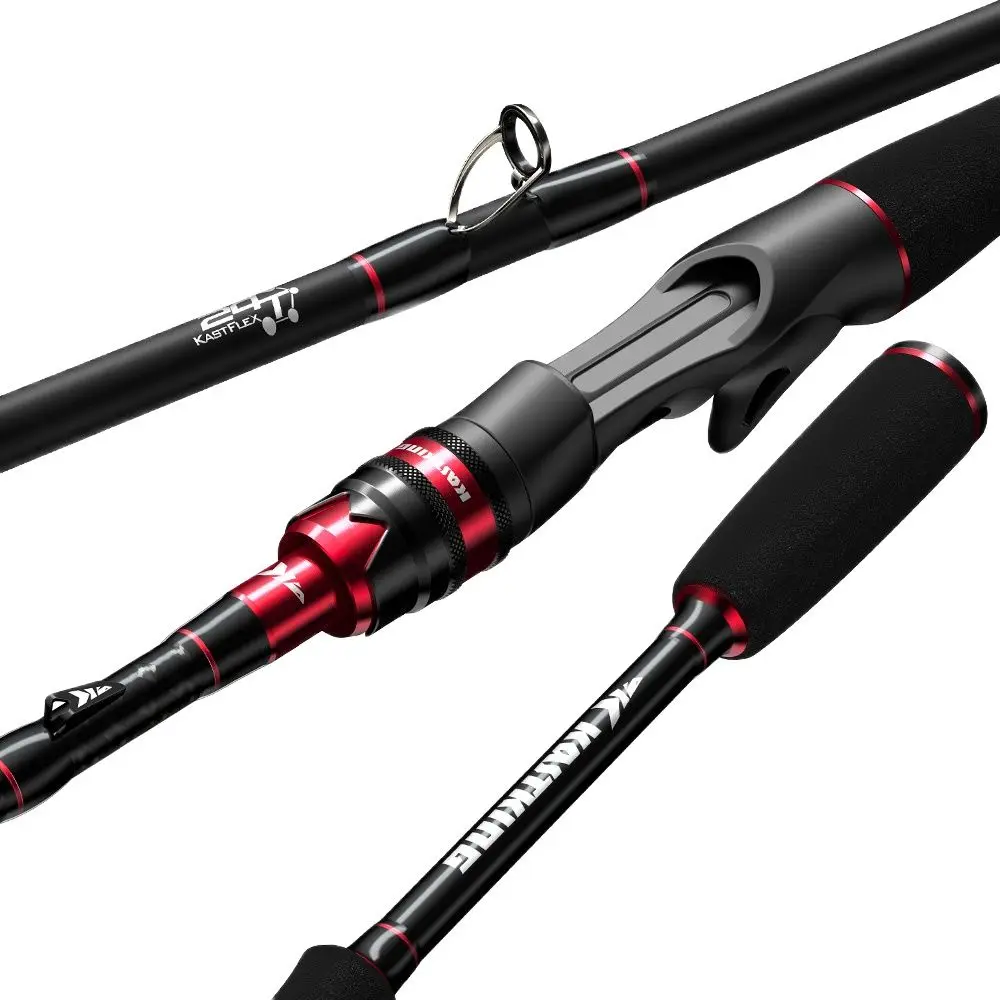 

KastKing Max Steel Rod Carbon Spinning Casting Fishing Rod with 1.80m 2.13m 2.28m 2.4m Baitcasting Rod for Bass Pike Fishing