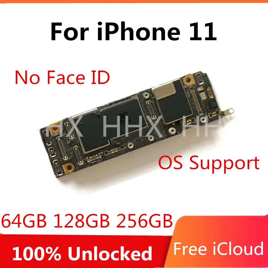 Разблокированная материнская плата для iPhone X XS XR MAX 11 / Pro Max с/без Face ID 7 логическая