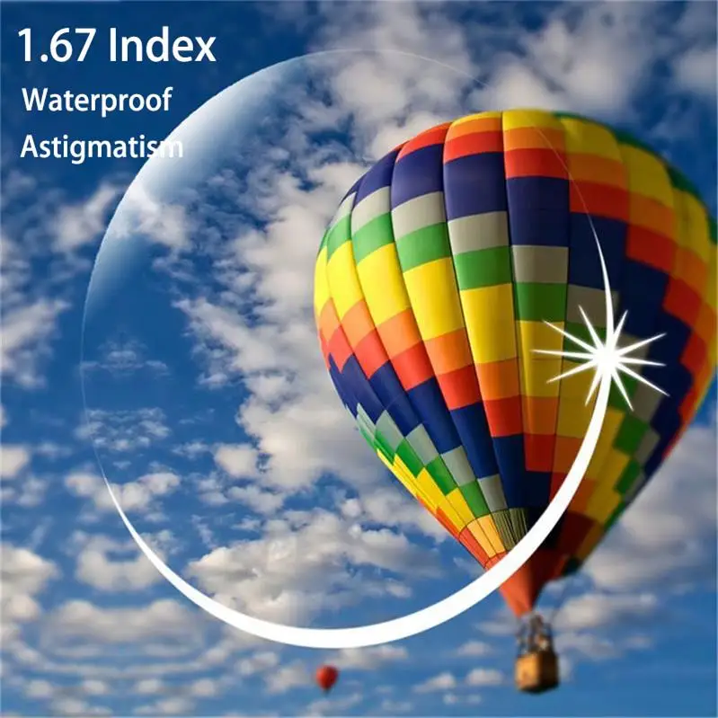 1.67 HD 1,67 Асферические очки по рецепту для женщин и мужчин, близорукость, блики, прозрачные очки, полимерные линзы, поддержка для диоптрий oculos feminino - Цвет линз: 1.67 HD