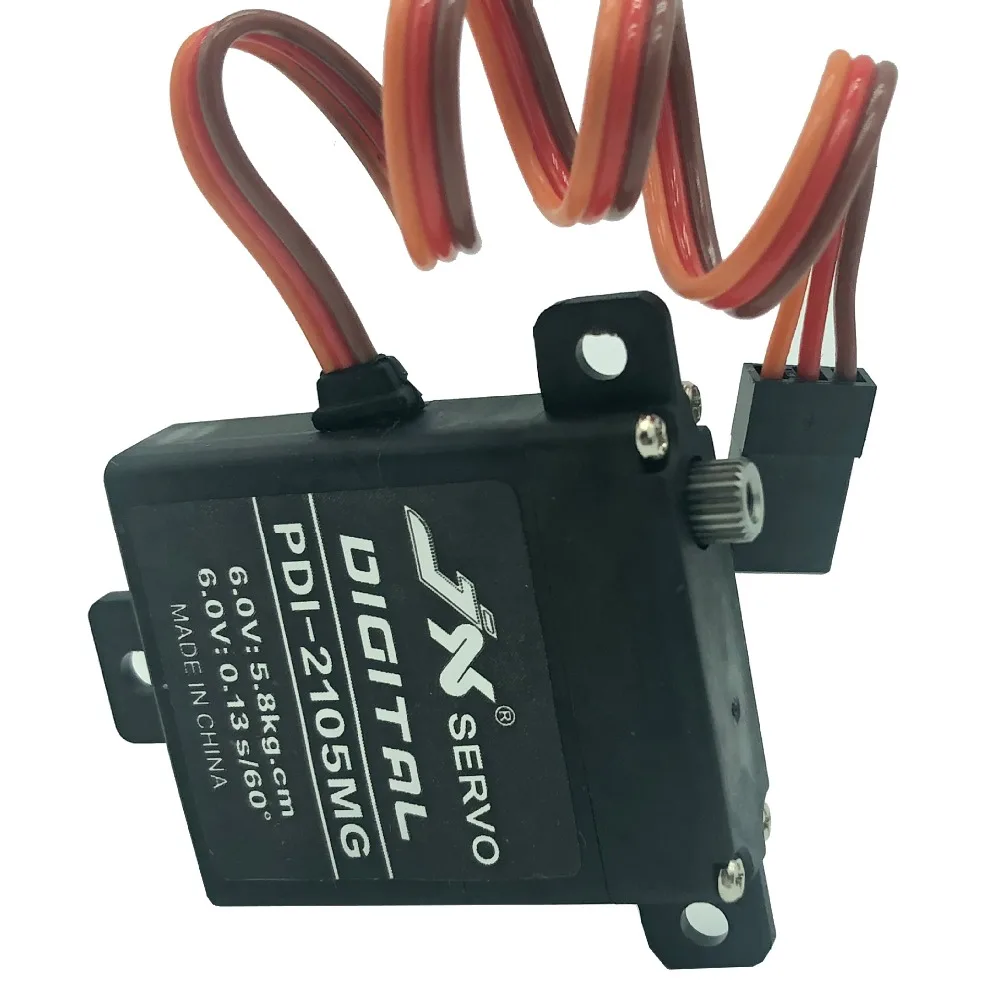 

JX PDI-2105MG 21g Metal Gear Wing Servo 5.8KG Large Torque Digital Servo For RC Fixed Wing Airplane Aircraft Helicopter Parts
