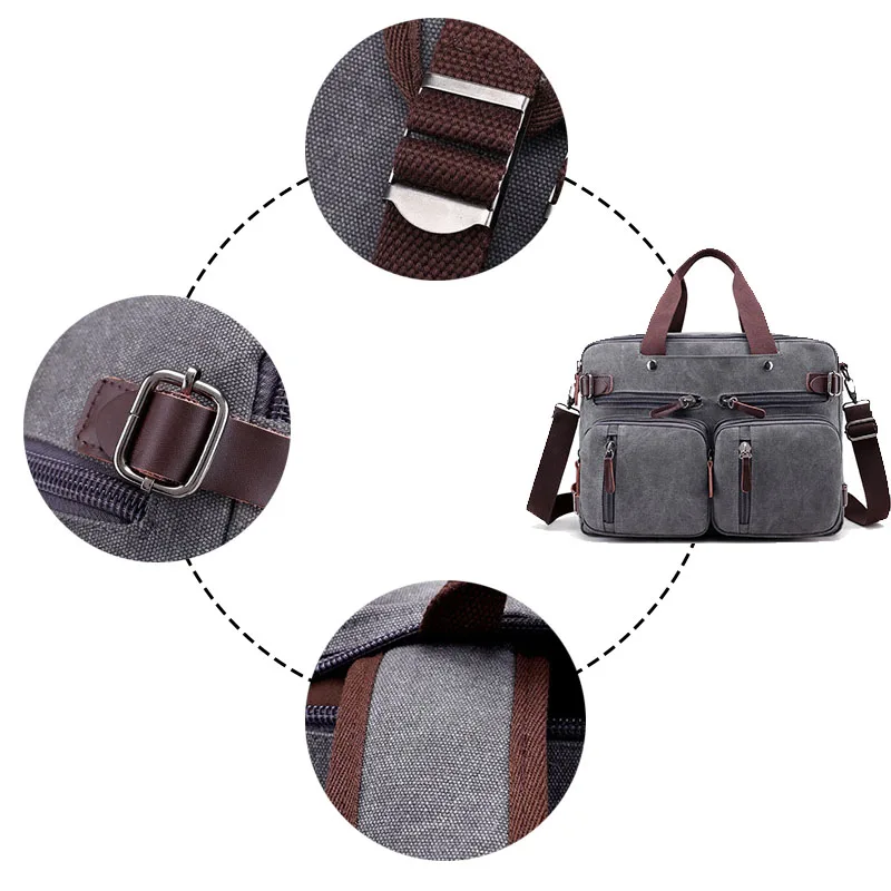 WOBAG Men Fashion Travel Suitcase Messenger Shoulder Tote Handbag Canvas Bag Large Briefcase Big Casual Business Male Laptop | Багаж и
