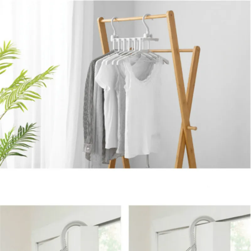 

Fashion 8-in-1Universal Magic Space Saving Hanger Clothing Rack Closet hanger Clothes Storage Organizer