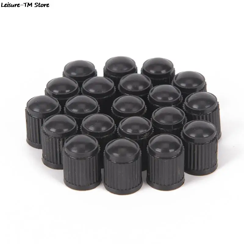 

20Pcs Black Plastic Dust Valve Caps Bike Car Wheel Tyre Air Valve Stem Caps Motorcycle Tyre Air Valve Caps Car Accessories