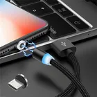 Магнитный зарядный кабель Micro usb для Samsung, зарядный кабель для Galaxy S2 S3 S4 S6 J6 A6 J7 Neo A7 A10 Xiaomi Redmi 9C 4 note 5A
