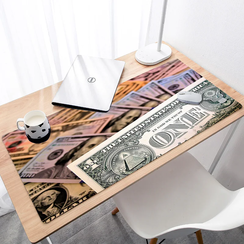 

Large Size Desk mat fast delivery Speed Mouse Pad Gaming Mousepad Money Design