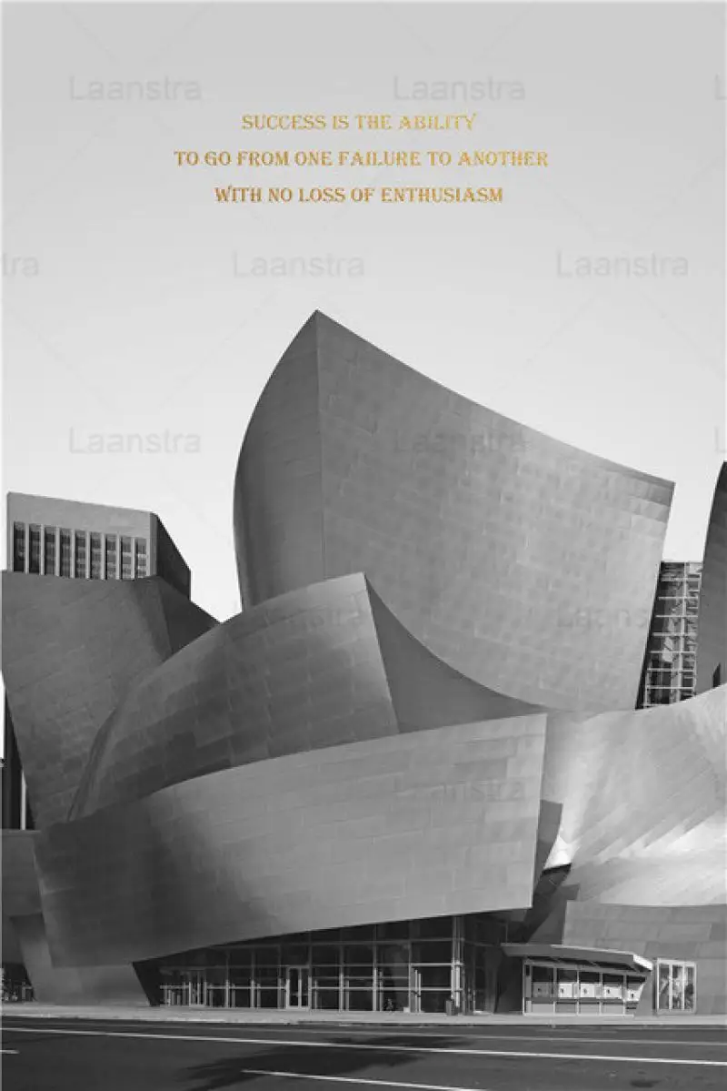 

Modern Architecture Art Gallery Canvas Painting Decor Poster Inspirational Quotes Picture Gray Wall Art Home Decoration Unframed