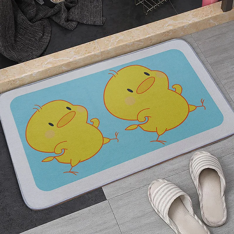 

Non-Slip Bath Mat Cartoon Pattern Entrance Door Carpet Kitchen Living Room Bathroom Toilet Floor Mat