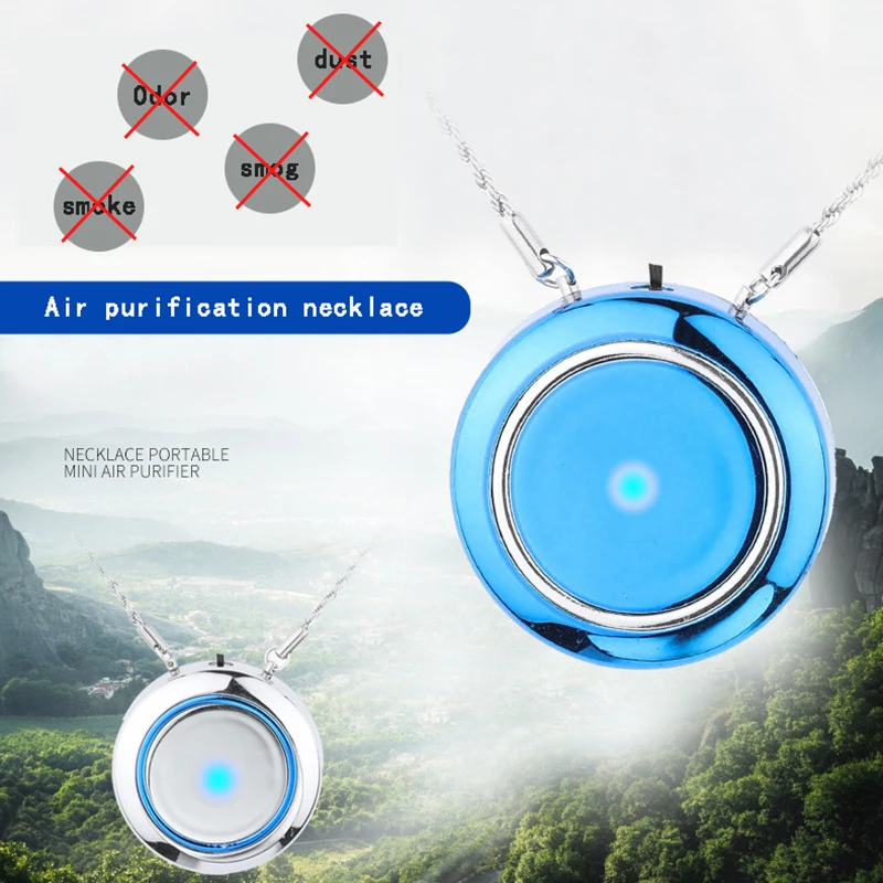 AGLOVER для мужчин и женщин носимый очиститель воздуха ожерелье Мини Портативный Usb