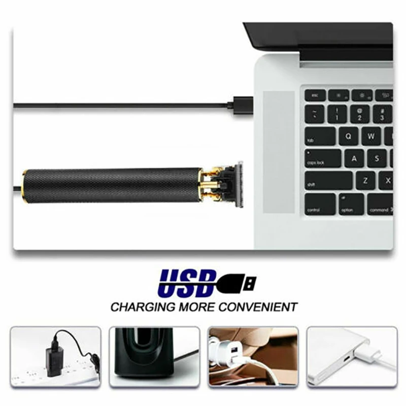 

Electric Cordless Pro Li Liner Hair Clipper Grooming Cutting T-Blade Trimmer Set