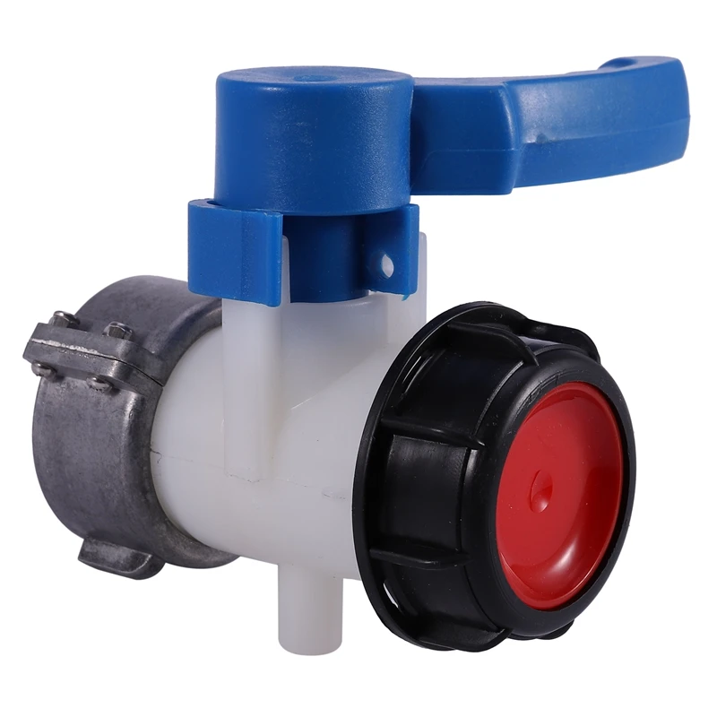 

GTBL IBC Tank Container 62mm Ball Valve DN40 with Free Turning Aluminum Nut -20 ° C - 70 ° C IBC Tank Ball Valve