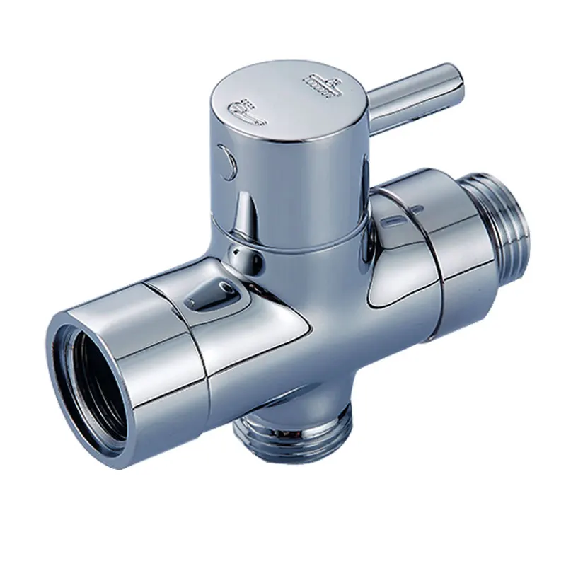 

Shower Head Diverter Valve - 100% Solid Brass Shower Arm Diverter Valve for Handheld Shower Head and Fixed Spray Head