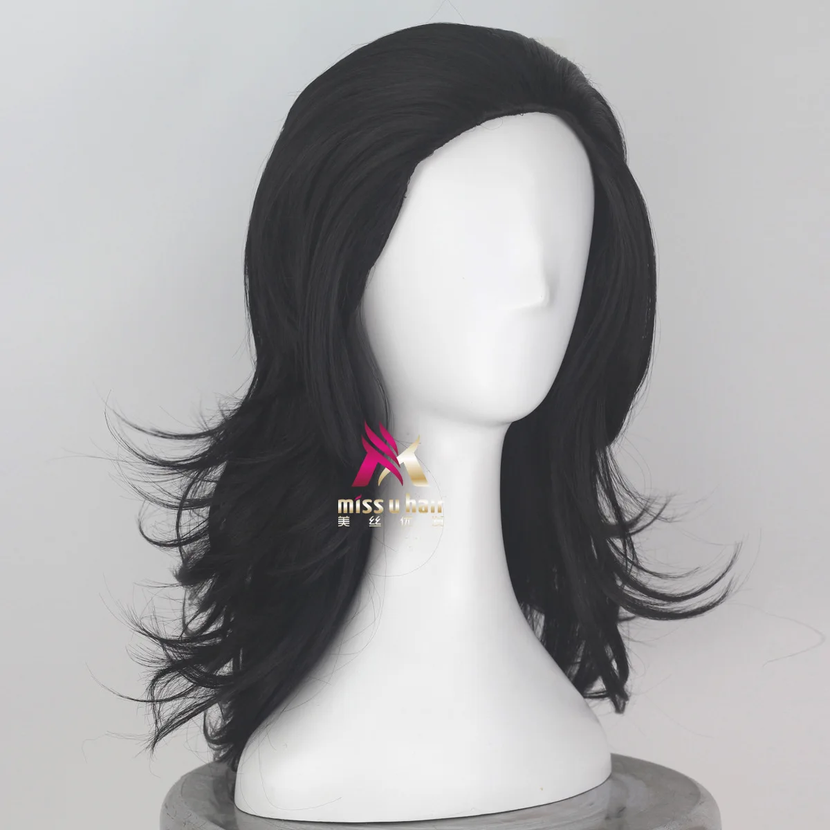 Advengers Loki cosplay wig Black Synthetic Hair Comic Loptr role play costume party wigs + cap |