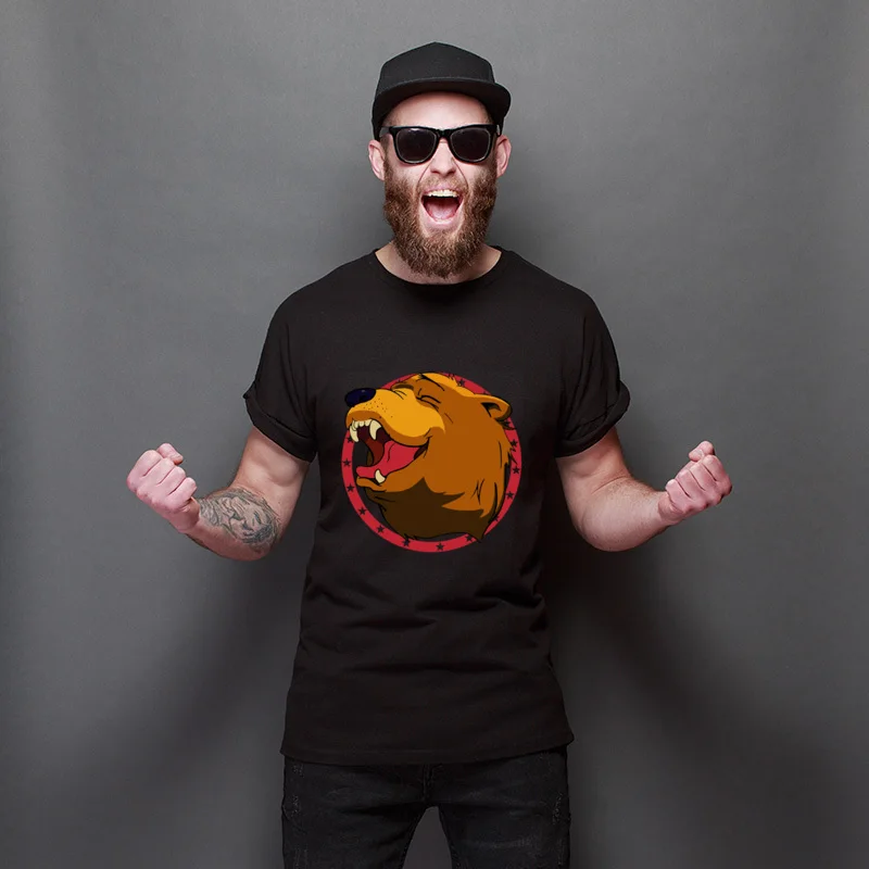

Hot Sale Bear For Hire Youth Cool Tee Shirt Adult Round Neck Tee-Shirt Retro Cute Tops For Students