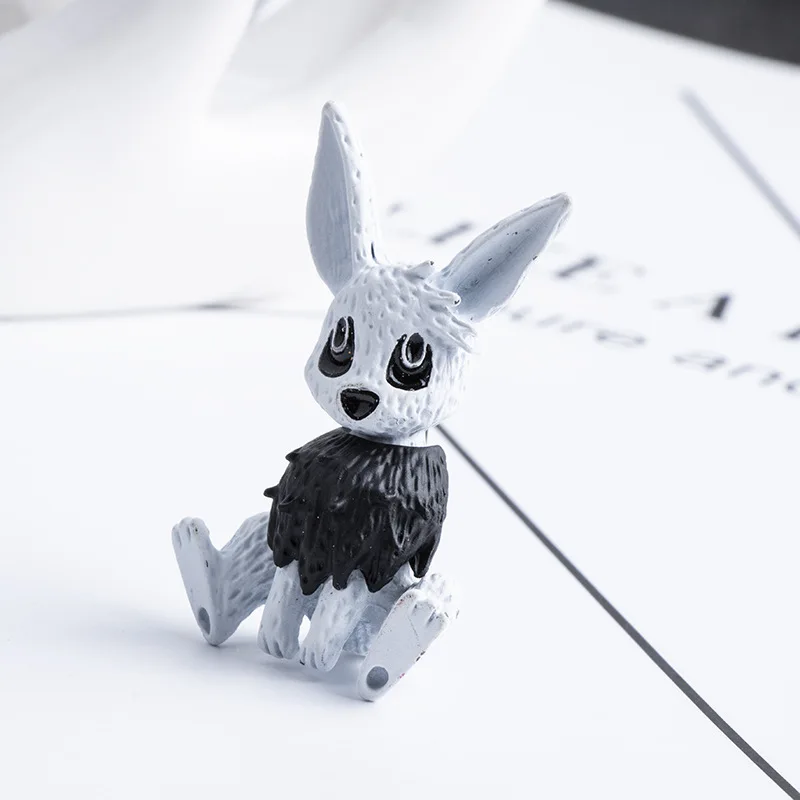 kroean new cute rabbit animal brooch Enamel metal lapel pin suit shirt corsage fashion jewelry for men and women accessories | Украшения и