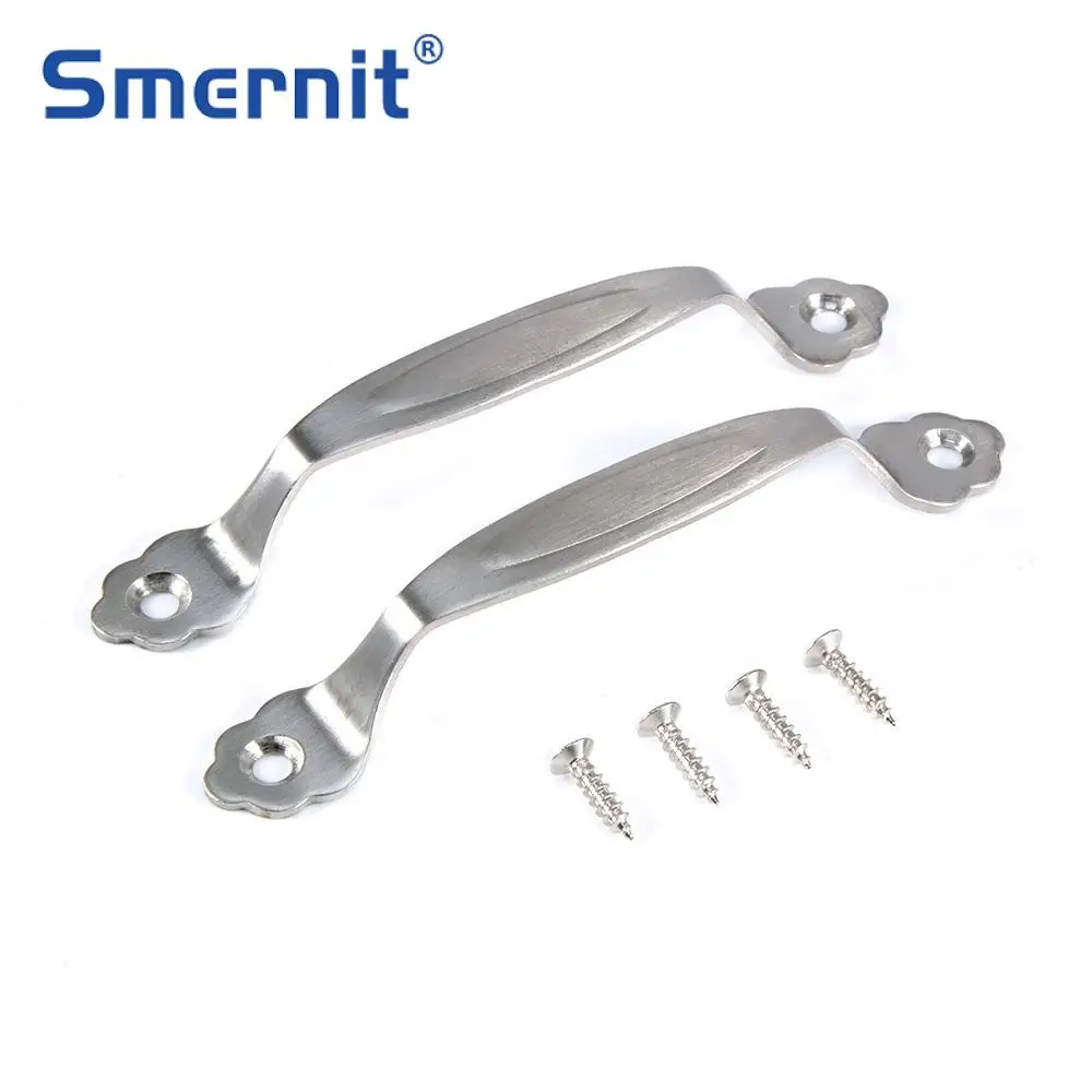 2 шт. дверные ручки из нержавеющей стали серебряный ящик тянет современные