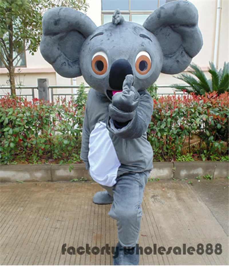 

2019 Hot Koala Bear Mascot Costume Suit Cosplay Birthday Party Adult Fancy Dress Apparel Cartoon Character Birthday Clothes Gift