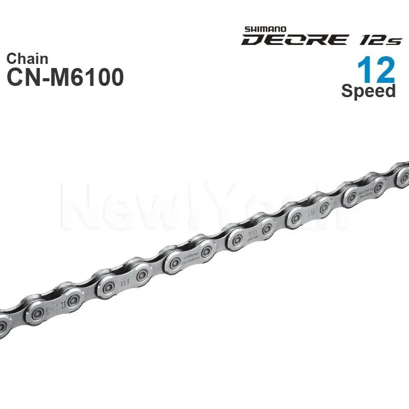 Оригинальные велосипедные цепи SHIMANO DEORE M6100-12-скоростные-HG-сеть MTB 116/124L с быстрой