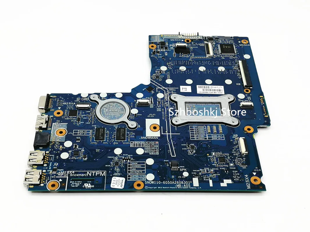 

785495-001 785495-501 for HP 350 G1 Laptop Motherboard 6050A2608301 785495-601 W/ I5-4201U CPU 8670M 2GB GPU DDR3 100% Tested