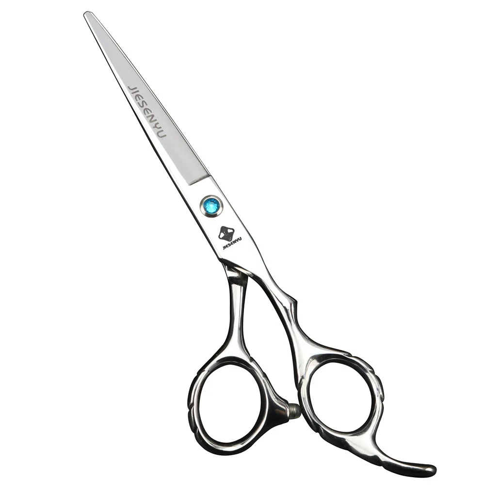 

Affordable Hairdressing Scissors 6 Inch Silver Hair Scissors Blue Diamond Screws thinning barber shears