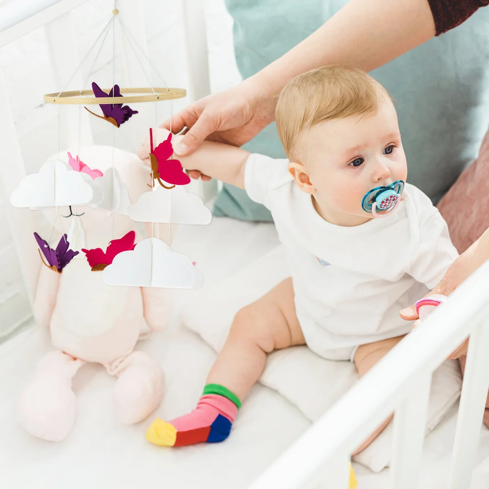 

Wind Chime Drop Ornament Exquisite Felt Ornaments Crib Hanging Pendant for Decor